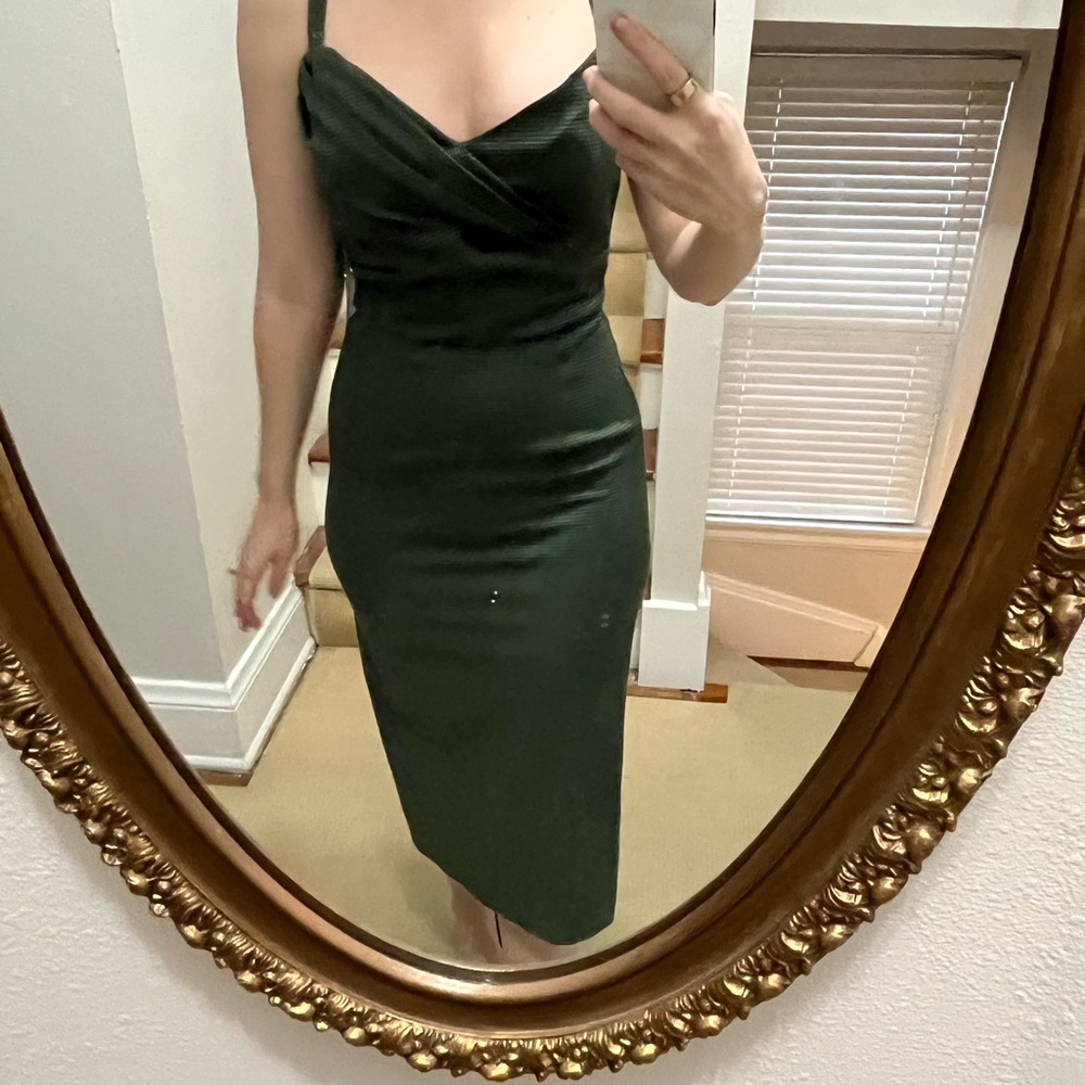 New with tags STOP STARING green dress size small.